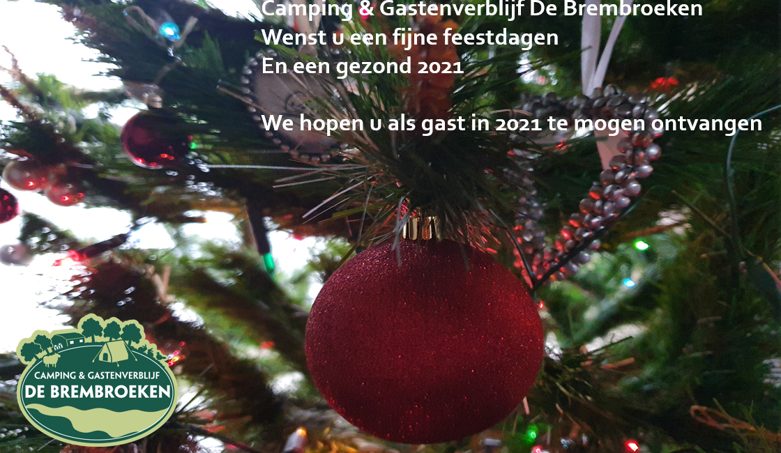 Fijne feestdagen en een gezond 2021